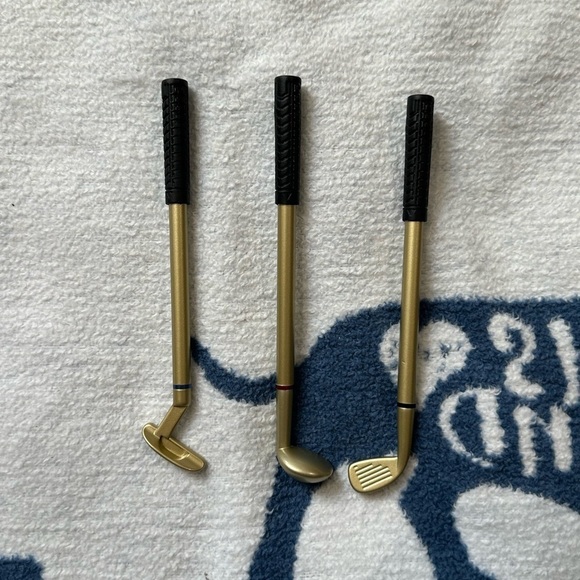 Golf pen set stationary novelty gift new 3x pens - Picture 3 of 8